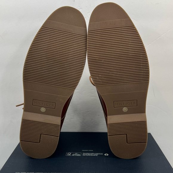 TOMMY HILFIGER, MEN’S DRESS LACE UP CHUKKA BOOTS, BROWN SIZE 9.5 - Picture 14 of 16